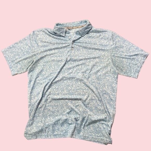 Walter Hagen Other - Walter Hagen Men’s Golf Polo Shirt Blue Floral Print Size‎ M Performance